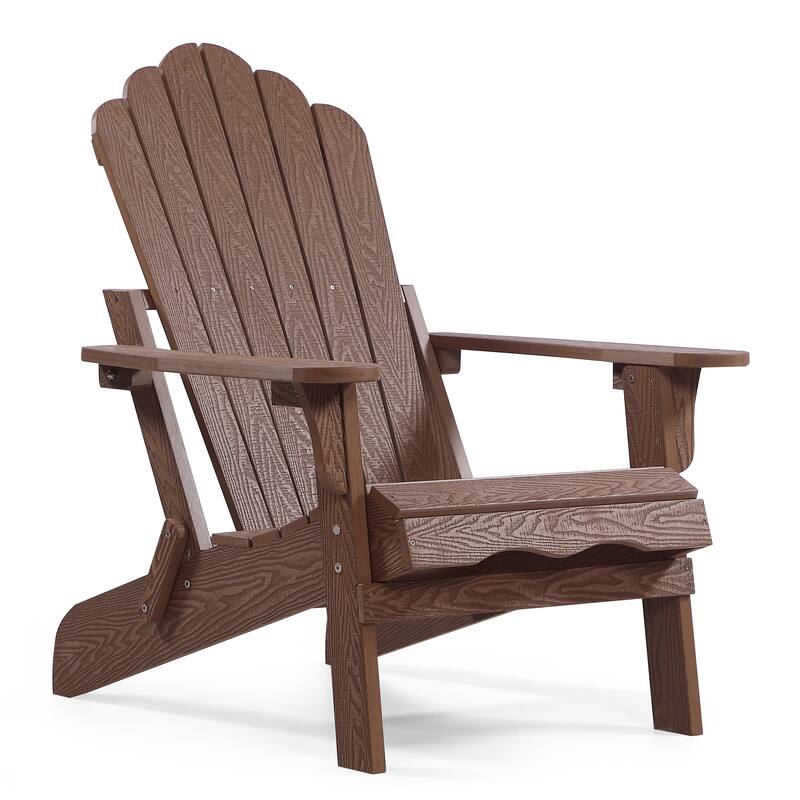 Haven Poly Resin Plastic Folding Adirondack Chair (Set of 2)