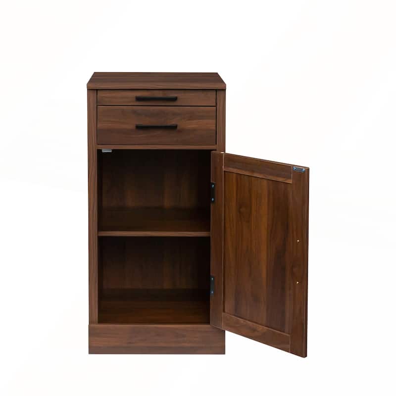 Modular Wine Bar and Buffet Cabinet with Hutch for Dining and Living Rooms