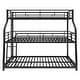 preview thumbnail 11 of 9, XL Triple Bunk Bed with Two Ladders - Sturdy Metal for Shared Bedrooms