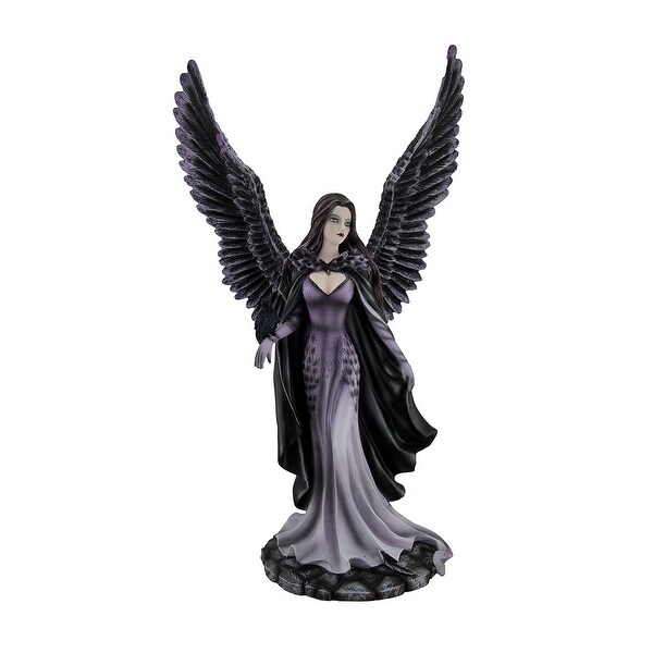 purple fairy statue