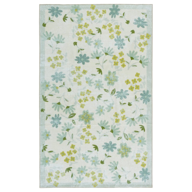 Martha Stewart Slavojka Machine Washable & Slip Resistant Rug - 3' x 5' - Beige/Light Green
