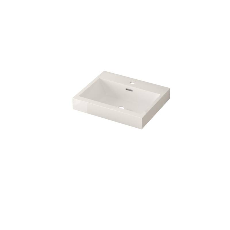 GDF Studio - Alexender Minimalist Design Wall-Mounted Floating Bathroom Vanity with Integrated Basin and Beveled-Edge Handles