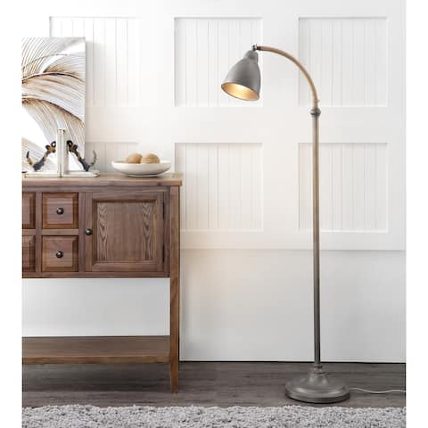 SAFAVIEH Lighting 60-inch Naldo Grey Floor Lamp - 21" x 10.375" x 60"