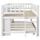 preview thumbnail 12 of 22, Twin Size Loft Bed, Wood Low Loft Bed with Storage Shelves, Blackboard, Trundle and Ladder Wooden Bed Frame No Box Spring Needed