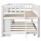 preview thumbnail 24 of 22, Twin Size Low Loft Bed with Trundle, Solid Wood Bed Frame with Storage Shelves & Blackboard, Space-Saving Design for Small Rooms