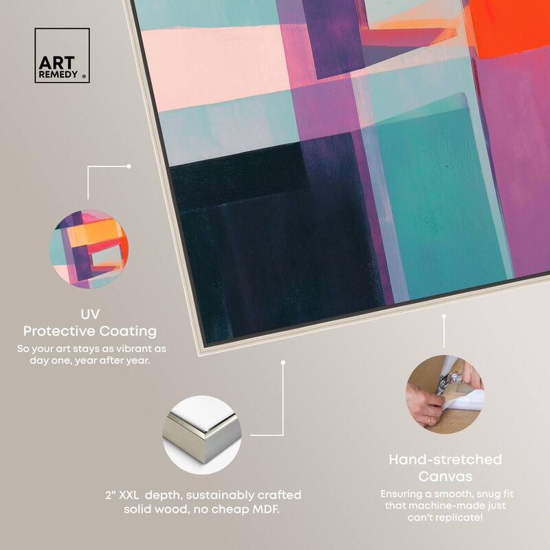 Color Blocks II Canvas by Art Remedy