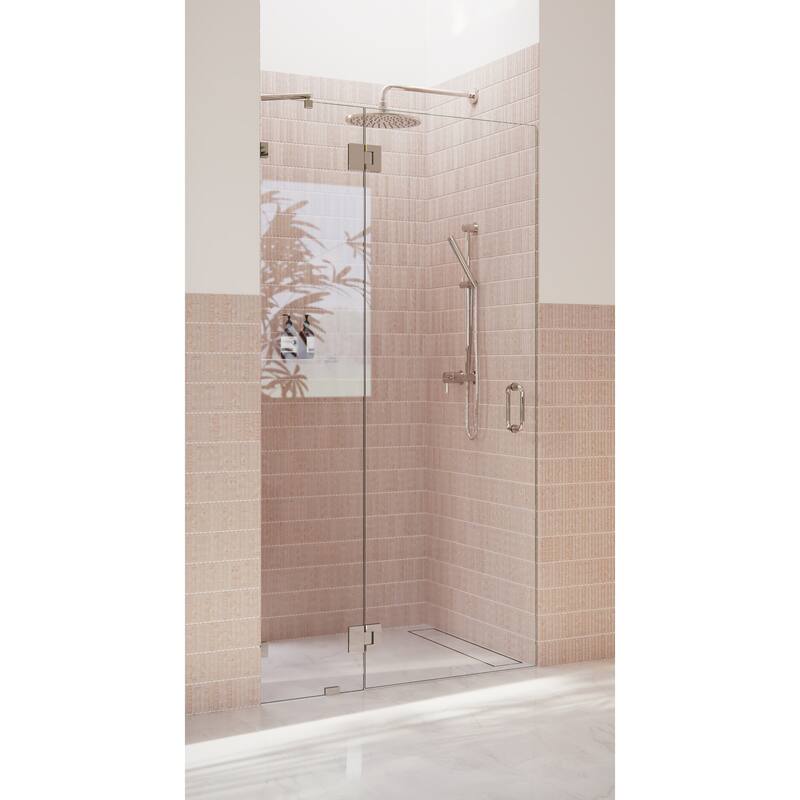 Glass Warehouse 78" x 36.75" Frameless Shower Door - Glass Hinge