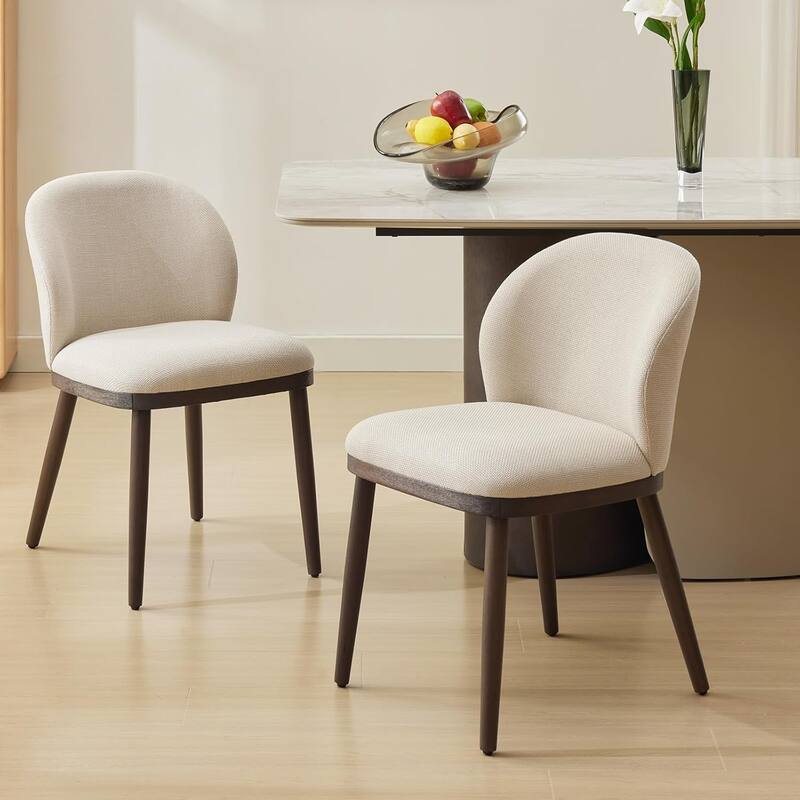 Dining Chairs, Modern Upholstered Kitchen Chairs with Ergonomic Back Support