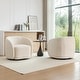 preview thumbnail 2 of 107, SEYNAR Modern Glam Velvet Upholstered 360 Degree Swivel Accent Armchair Set of 2