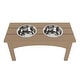 preview thumbnail 41 of 70, Elevated Pet Feeder with Stainless Steel Bowls - N/A