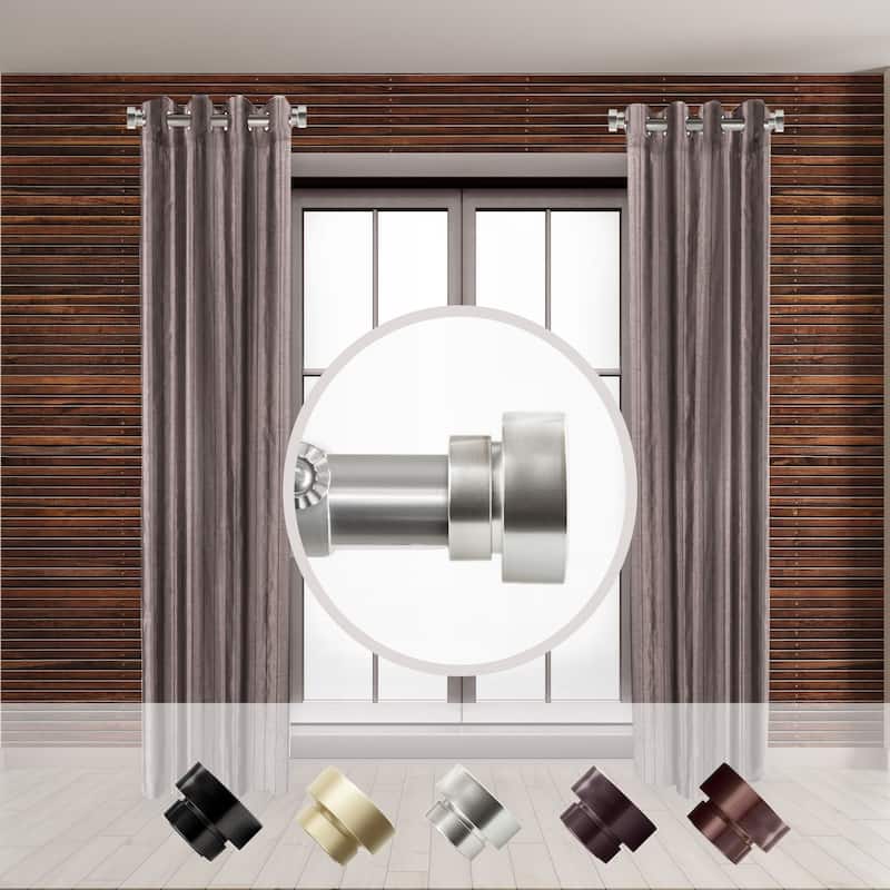 Adjustable Curtain Rod Set - 12-20 inch - 2 Rods - Elegant Steel Design - 20