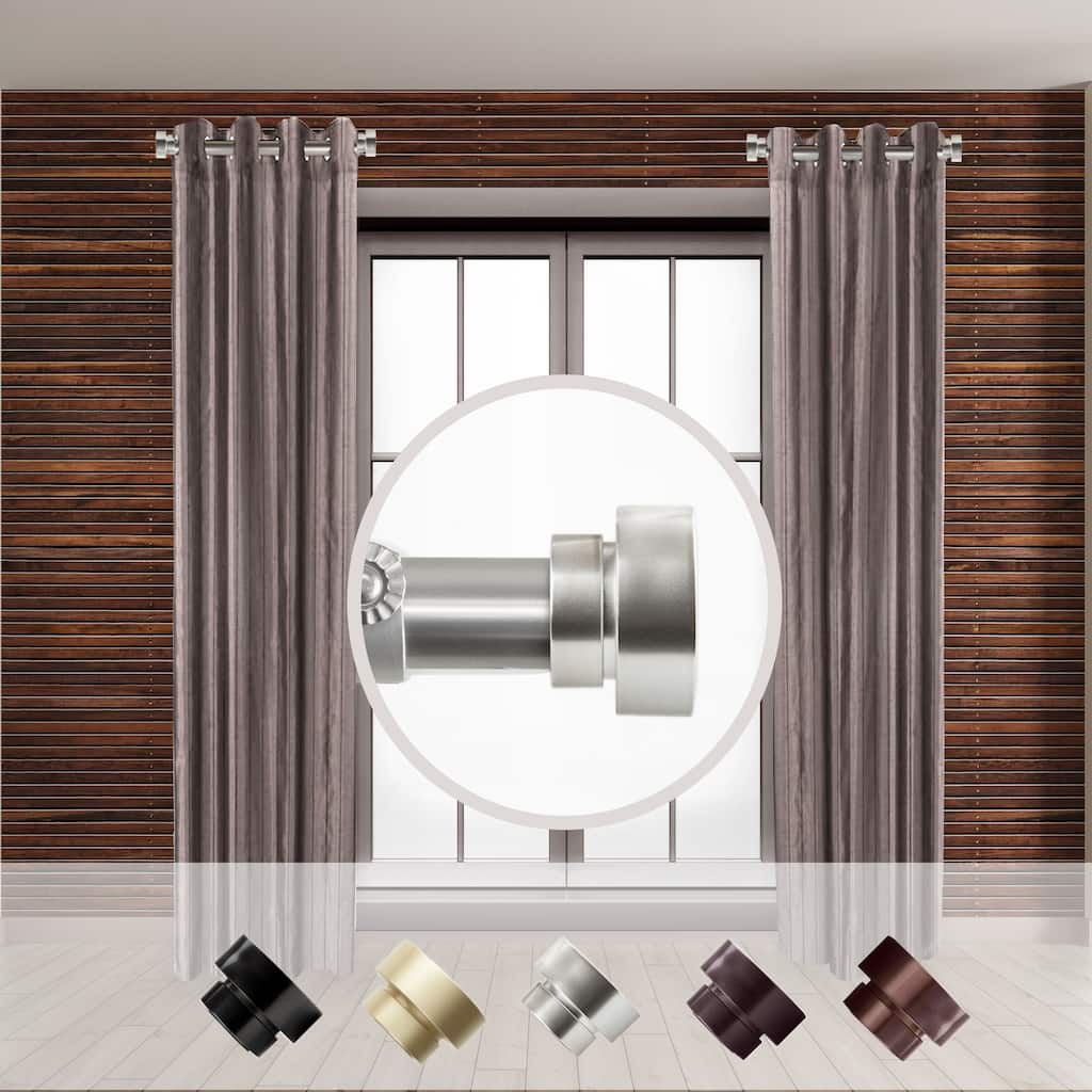 Adjustable Curtain Rod Set - 12-20 inch - 2 Rods - Elegant Steel Design - 20