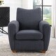 preview thumbnail 6 of 4, Uttermost 23759 31" Wide Plywood Framed Polyester Accent Chair - Blue