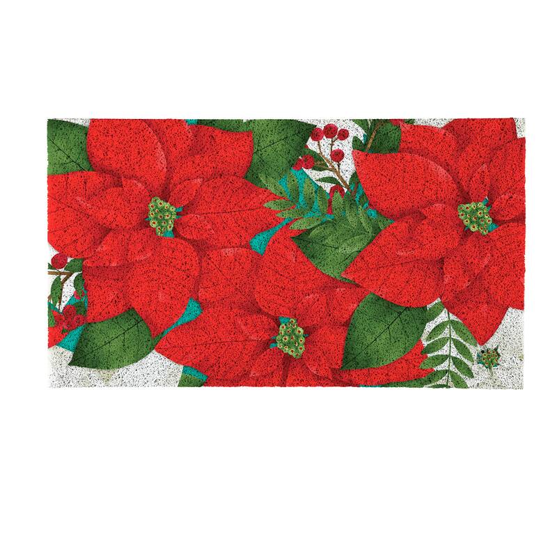 Holiday PVC Trapper Door Mat - 28" x 16"