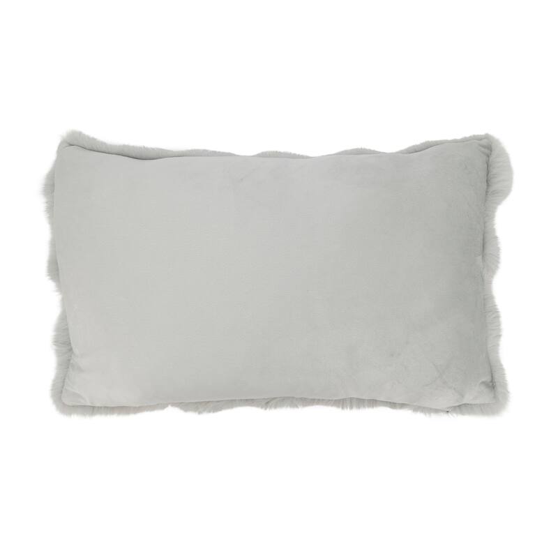 Plush Faux Fur Throw Pillow - Ultra-Soft Textured Accent for Sofa, Bed & Cozy Layered Styling