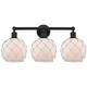Option Matte Black / White Glass with White Rope