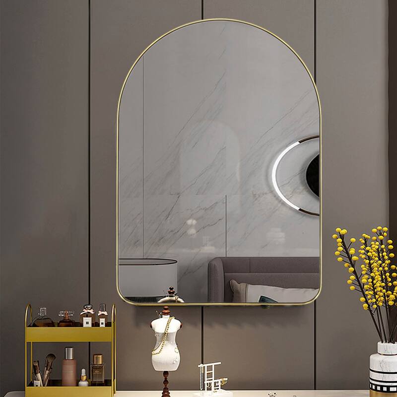 TEHOME Lussia Arch Metal Wall Mirror