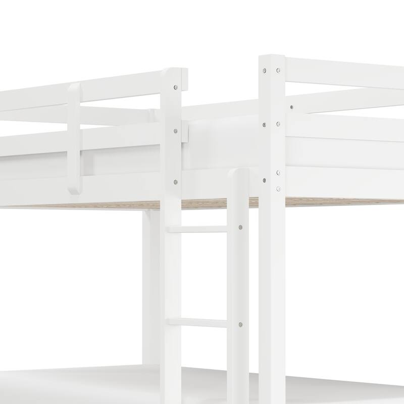 Hillsdale Caspian Wood Twin Over Twin Bunk Bed