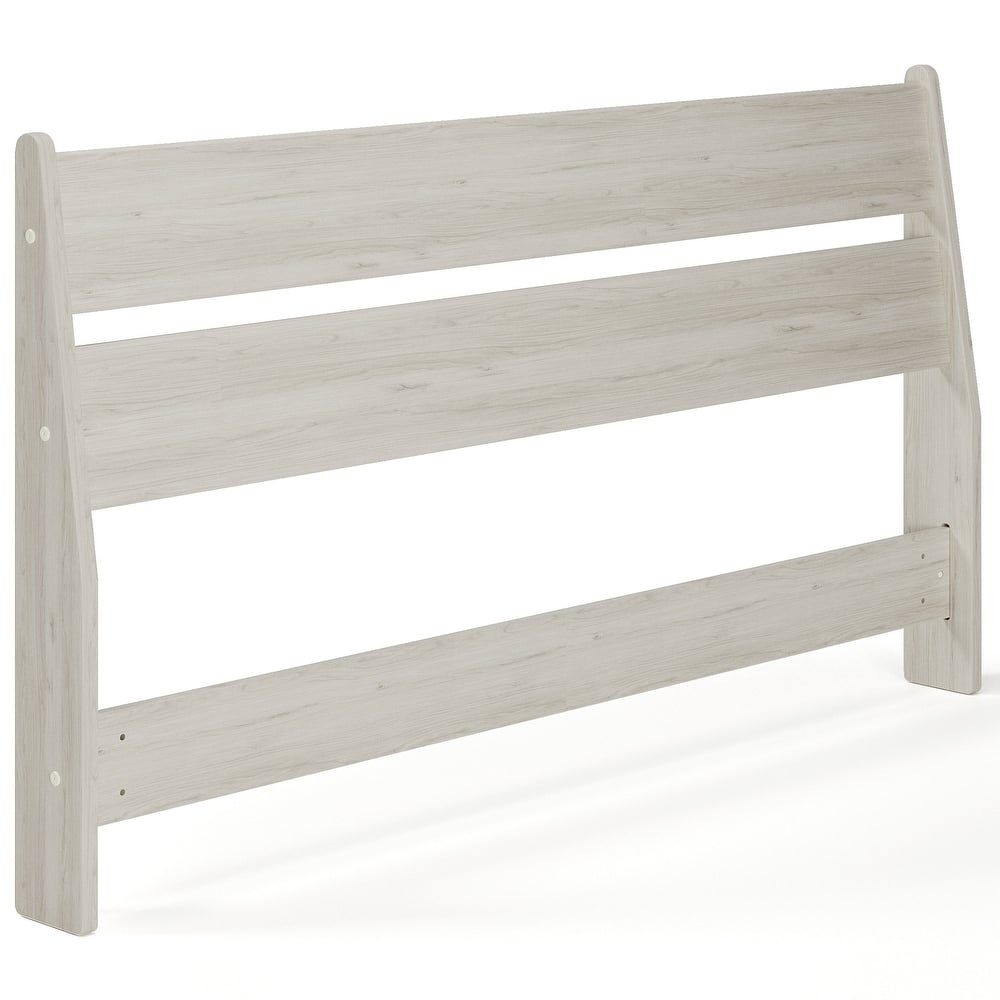 Signature Design by Ashley Socalle Light Natural Woodgrain Panel Headboard