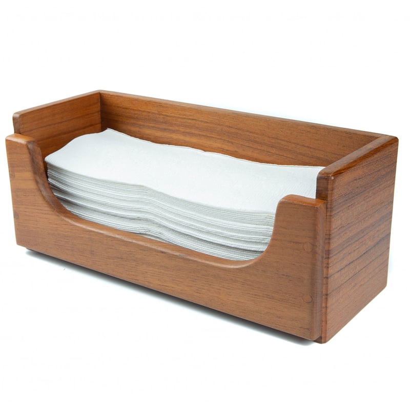 Traditional Solid Teak Guest Paper Towel Holder - 11" X 4.50" X 4.63"