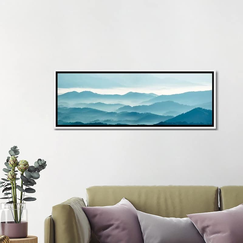 iCanvas "Misty Mountains X" by James McLoughlin Framed Canvas Print