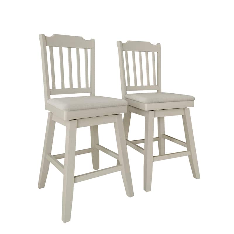 CraftPorch Classic Swivel Counter Chairs with Round Table