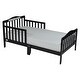 preview thumbnail 1 of 4, Blaire Espresso Toddler Bed with Safety Rails Espresso