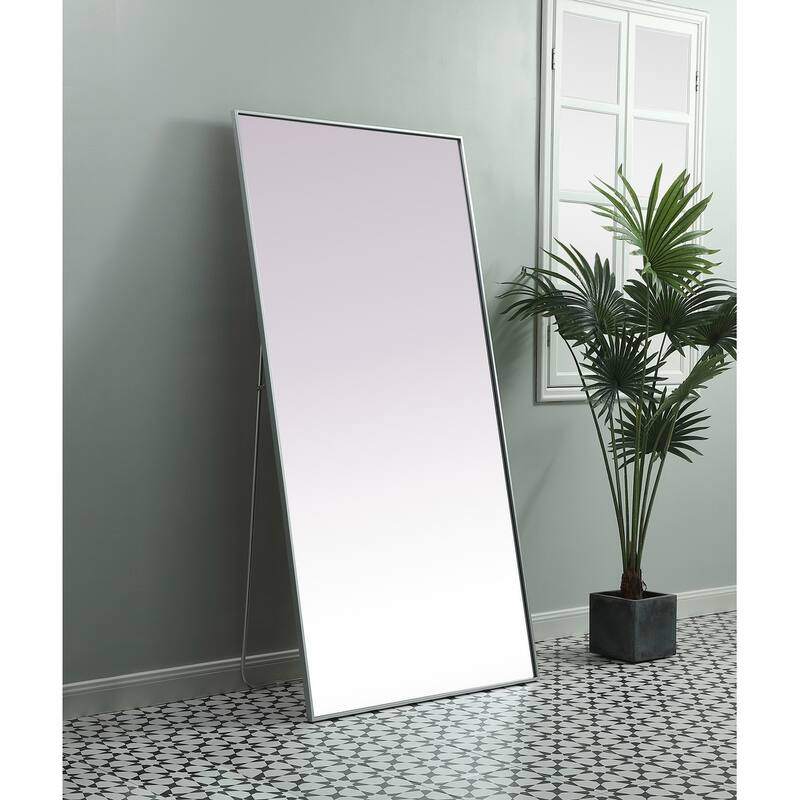 Indigo Home Metal Frame Rectangle Full Length Mirror 36x72 Inch
