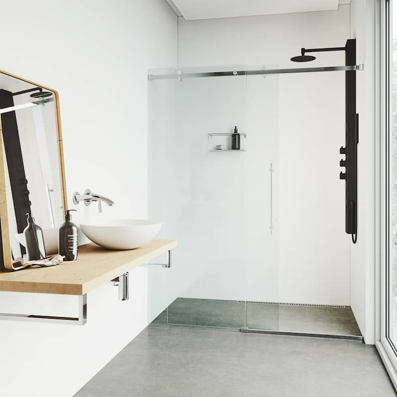 VIGO Ellington 59" H x 6" W 4-Jet Shower Panel with Round Shower Head