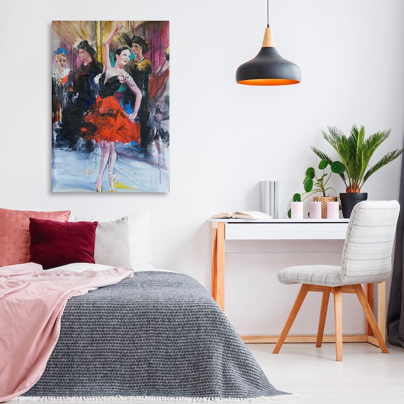 Stupell Abstract Ballerina Bold Collage Canvas Wall Art Design By Lucille Lee