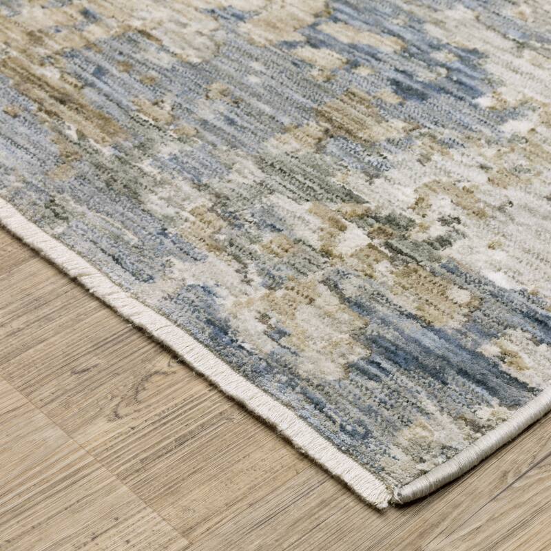 Sienna Distressed Abstract Beige/ Multi Area Rug