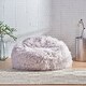 preview thumbnail 15 of 18, Lachlan Glam Faux Fur Bean Bag Chair by Christopher Knight Home Lavender