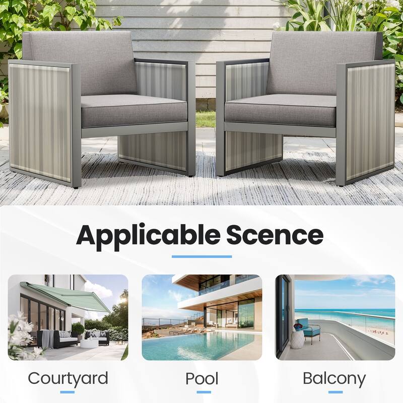 Outdoor Wicker Rattan Arm Chair with Cushion