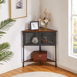 Small corner new arrivals table with storage