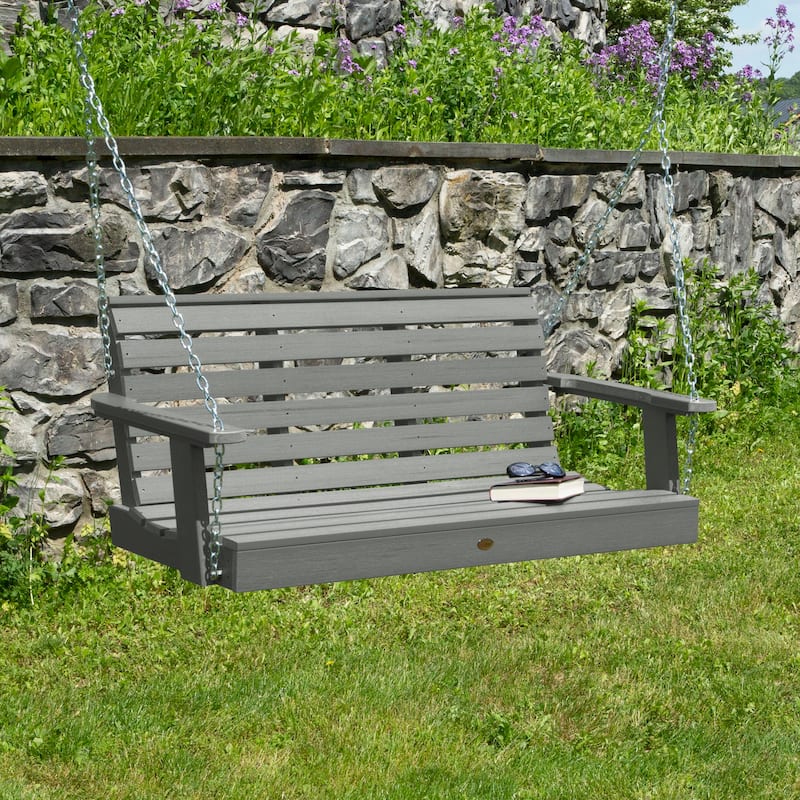 Highwood Weatherly 4-foot Eco-friendly Synthetic Wood Porch Swing