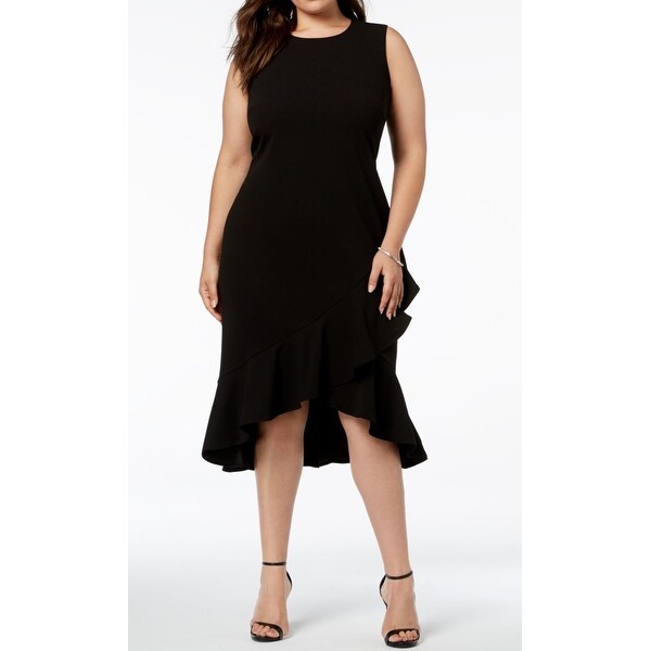 calvin klein high low dress