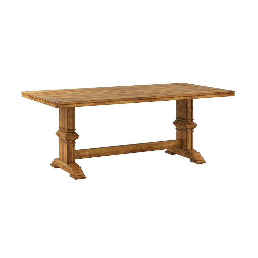 Eleanor Two-tone Solid Wood Top Dining Table by iNSPIRE Q Classic