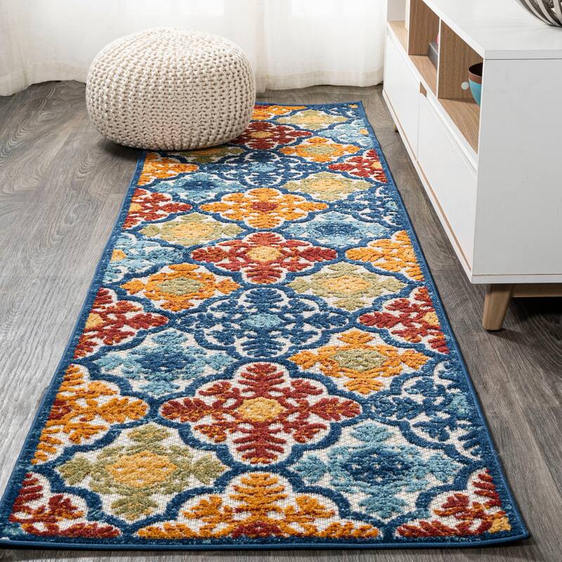 JONATHAN Y Circus Trellis High-Low Indoor/Outdoor Area Rug