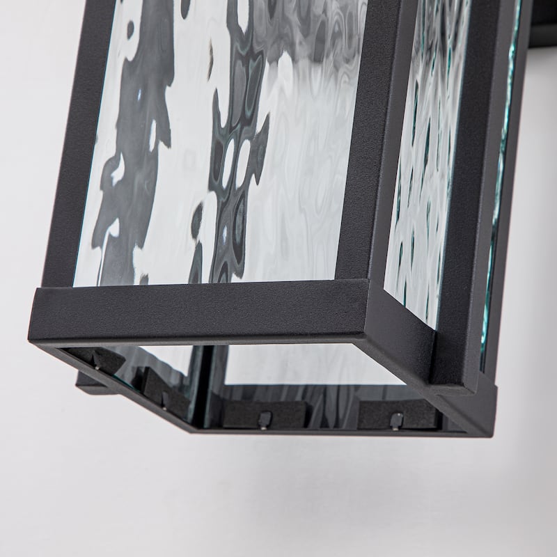 1-Light Integrated LED 3000K Warm Light Outdoor Wall Sconce