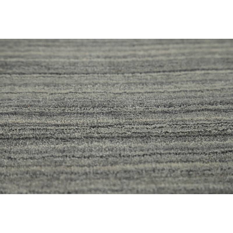 Hand Knotted Oriental 100% Wool Carpet Tribal Animal Pictorial Greys & Charcoal Gabbeh Area Rug - 8' 0'' X 5' 0''