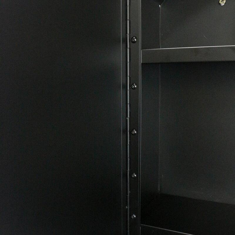 24"/30" Round Iron Medicine Cabinet with Mirror
