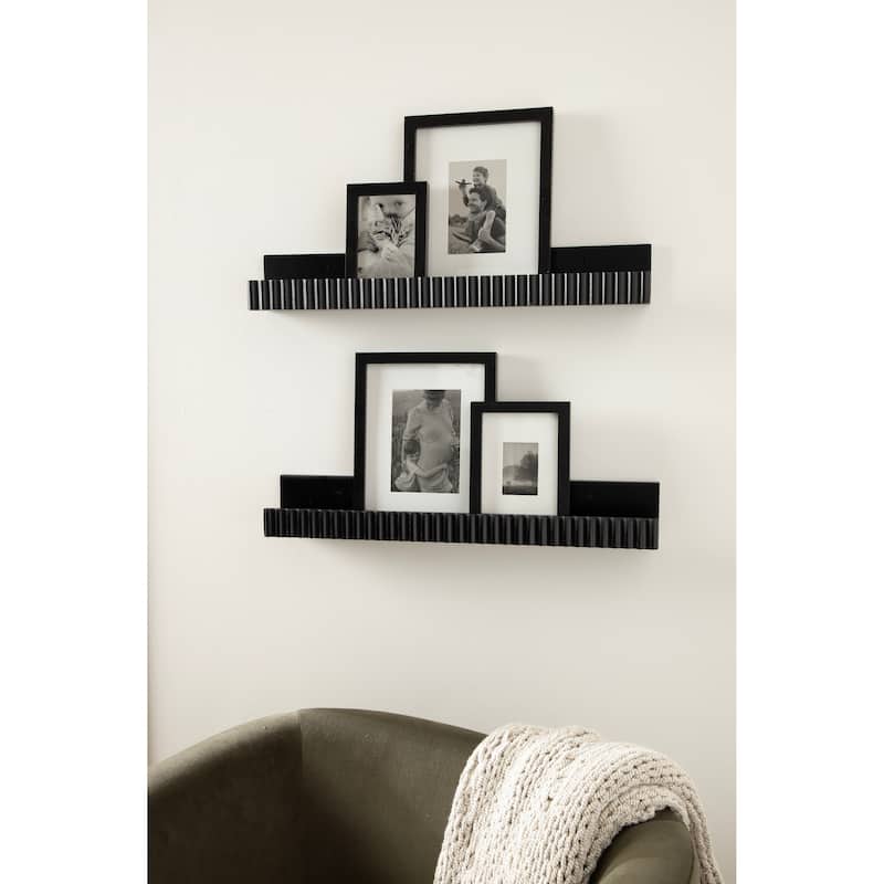 Kate and Laurel Furrow Ledge Shelf Set.