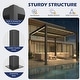 preview thumbnail 16 of 194, EROMMY Outdoor Louvered Pergola with Adjustable Aluminum Roof – Rainproof Gazebo for Patio & Garden