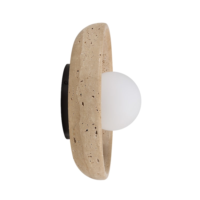 Renwil Myrtos 4.92" Height Wall Sconce, Beige