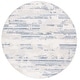 preview thumbnail 15 of 14, SAFAVIEH Whisper Hardine Modern Abstract Rug 6'7" Round - Grey/Blue Ivory - Round