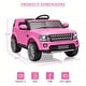 preview thumbnail 2 of 3, 12V 4.5 MPH Ride-On Car, Electric, with Shock Absorbers, Music Player, MP3, LED Lights, Pink