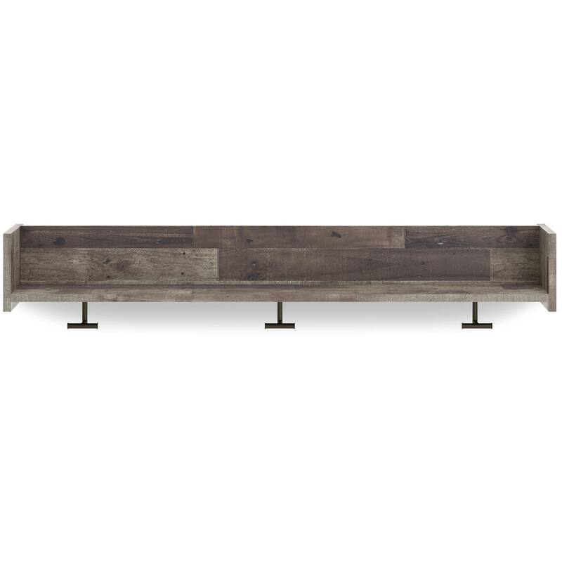 Signature Design by Ashley Wall Mounted Coat Rack with Shelf - 52.75" W x 7.5" D x 7.5" H