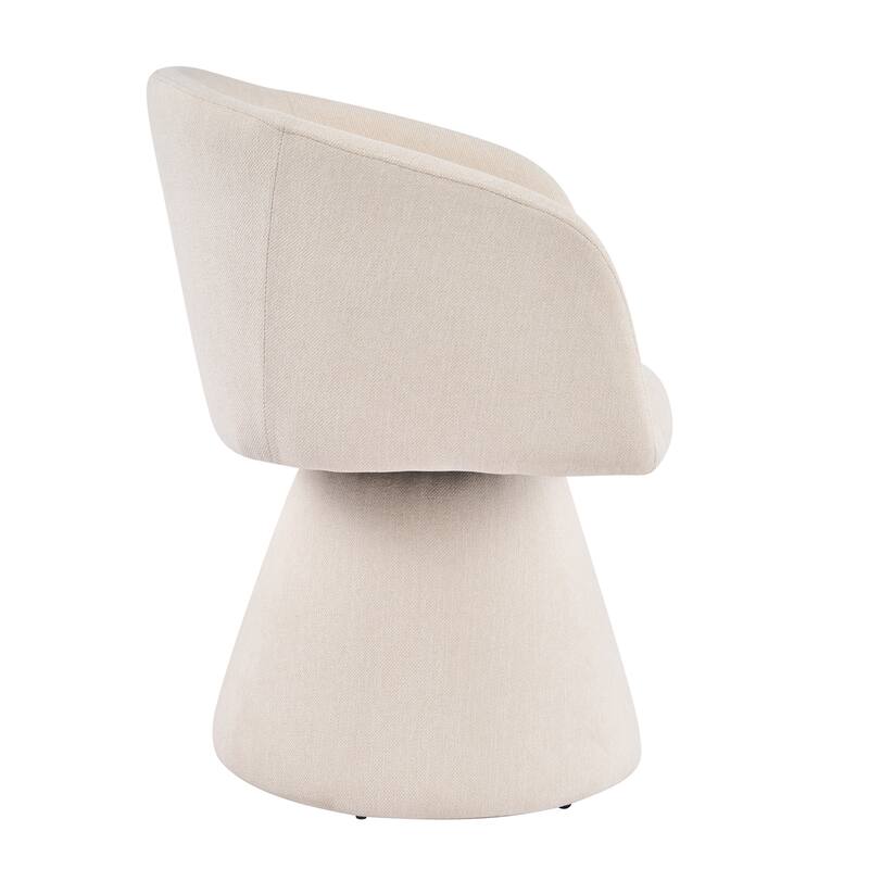 Christopher Knight Home - Melville 7-Piece Upholstered Swivel Dining Set with 84" Rectangular Pillar Base Dining Table