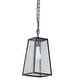 preview thumbnail 2 of 3, Elise 1 Light Outdoor Hanging Lamp - Imperial Black - Imperial Black