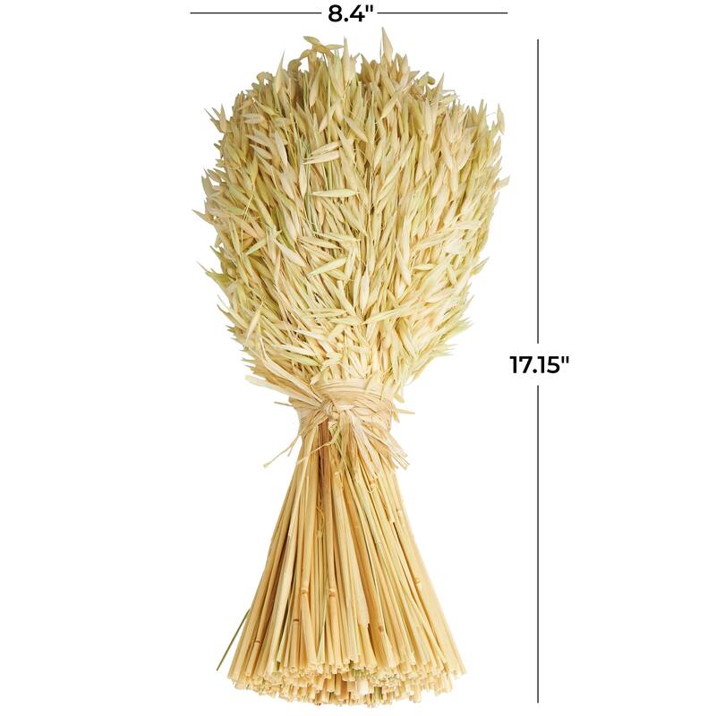 Beige Dried Plant Handmade Wheat Stalk Bundle Grass Home Decor Natural Foliage